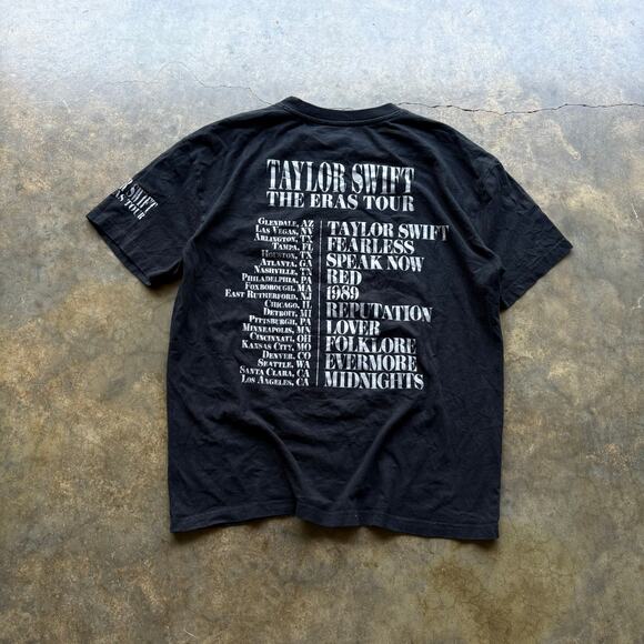 Taylor Swift The Eras Tour Black‎ T-Shirt - Picture 5 of 5